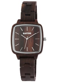 RAPTOR Raptor - Damen Quarz Armbanduhr Angy - Mineralglas - braun