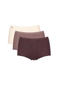 sloggi - Damen Slip - Maxi, Basic+ 3er Pack - Beige/Braun