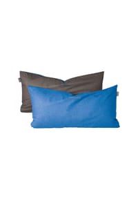 SCHIESSER Kissenhülle Doubleface aus feinem Renforcé im 2er-Set (40x80cm) - DOUBLEFACE - Hellgrün und Dunkelgrau