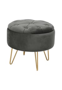 Akord - Caro Pouf mit Stauraum - graphit
