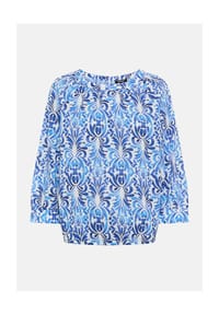 olsen - Bluse mit Allover-Dessin - Bay Blue