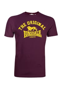 LONSDALE™ - Herren T-Shirt normale Passform ORIGINAL - Anthracite/Black