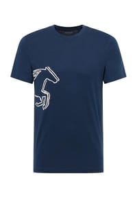 MUSTANG® - T-Shirt "Style Austin", Baumwolle, für Herren - 5334 DRESS BLUES