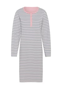 DESIRéE - Sleepshirt, Henley-Ausschnitt, für Damen - STRIPE AOP