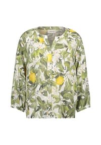 CARTOON - Casual-Bluse mit Knopfleiste - Cream/Green