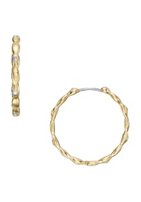 FOSSIL - SUTTON Damen Creolen, Edelstahl - GELBGOLD