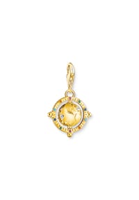 Thomas Sabo Glam & Soul - Charm-Anhänger Weltkugel - gelbgloldfarben, bunt