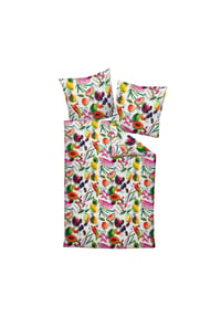 Janine® - Bettwäsche 2 teilig - MODERN ART S, Mako-Satin, Baumwolle mercerisiert, Allover-Print - Multicolor