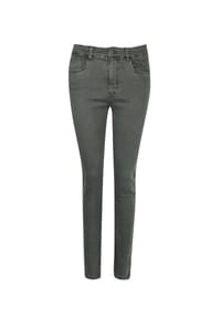 STOOKER® - RIO COLOUR Damen 5-Pocket-Jeans lang - green moss