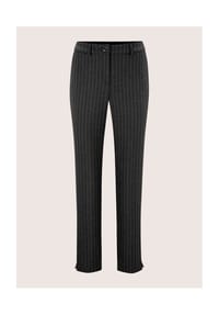 MADELEINE - Nadelstreifen-Hose mit Bügelfalten - nebelblau / beige