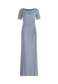 Vera Mont - Abendkleid im Glitzer-Look - Light Blue/Silver