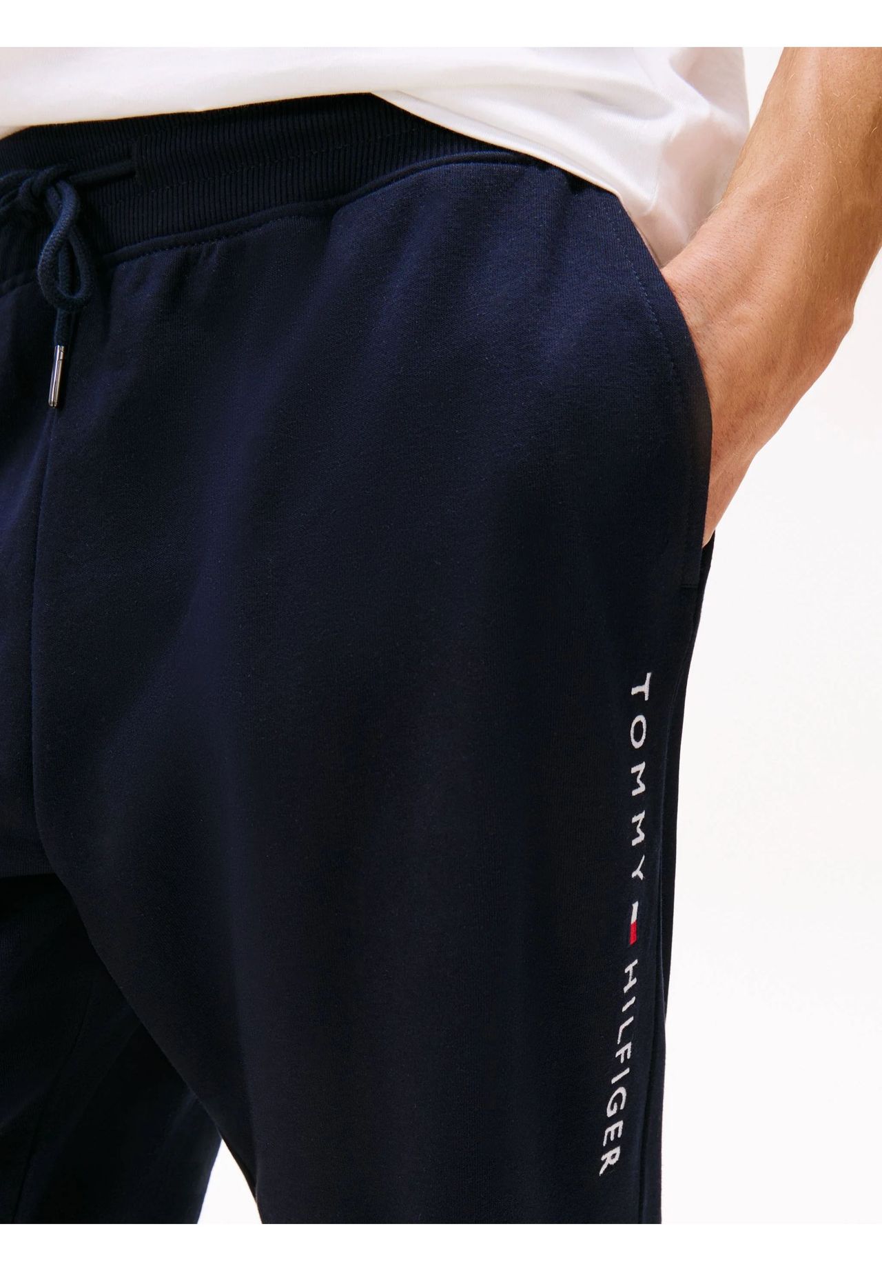 Tommy Hilfiger Original Loungewear-Hose, Eingrifftaschen, FüR Heren, Blau, Xl