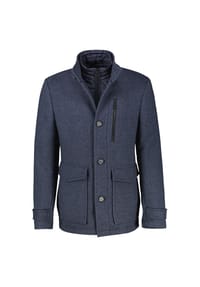 LERROS - Lässiger 2in1 Mantel aus Wollmischgewebe in großen Größen - CLASSIC NAVY