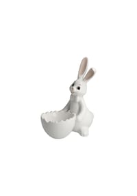 Goebel Figur Hase mit Schale Snow White - Sweet Boy - Snow White - weiß