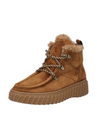 paul green - Veloursleder Stiefelette - Grau/Braun
