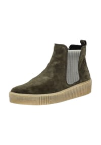 Gabor® - Veloursleder/Textil Stiefelette - Braun/Grau
