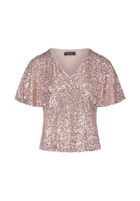 Vera Mont - Blusenshirt kurzarm - Cream/Gold