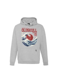 OLDSKULL - Kapuzensweater Asian Big W mit angesagtem Wellen-Print - Black