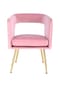 Kayoom Stuhl Jolene 125 rosa – Eiche retro Bild 9