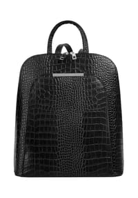 Cluty - Rucksack Echt Leder, Made In Italy - anthrazit