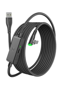 MANIKE - Link Kabel 5M für Meta Quest 3/3S/2/1/Pro & Pico 4 – USB C VR Link Kabel mit Ladefunktion, 2.5Gbps High Speed Datenübertragung - schwarz