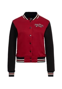 QUEEN KEROSIN - Collegejacke mit großer Rückenstickerei We Can Do It - rot