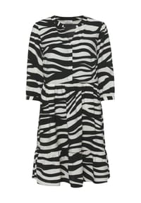 s.Oliver - Volantkleid, 3/4-Arm, Sommerkleid für Damen - 02B1 WHITE