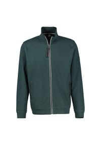 LERROS - Sportive Sweatjacke aus Baumwollmix, große Größen - BLACK