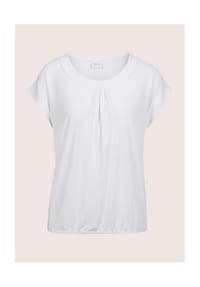 MADELEINE - Leichtes Kurzarm-Shirt mit Rundhalsausschnitt - wollweiß