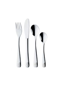 Paul Wirths Bestecke 4-tlg. Kinderbesteck Set - Panda - silber