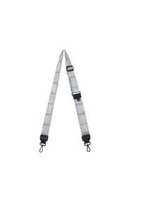 HEY MARLY - HEY MARLY HEY MARLY Schulterriemen Puffy Nylon Strap Blaze Silver - grau