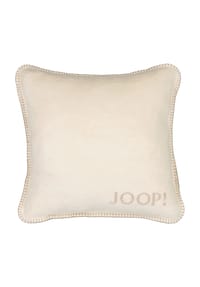 JOOP! Kissenhülle - UDF Doubleface, 50x50 cm, Logo - Uni-Doubleface - Beige
