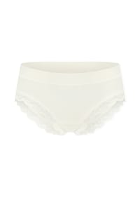 SCHIESSER - Brazilian Slip Unique Cotton, Spitze, für Damen - 102 OFF-WHITE