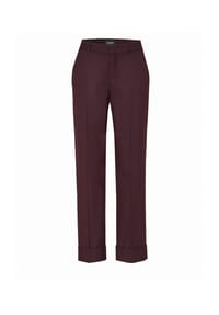 ROSNER STUDIO - Relaxhose Audrey Turn Up - Bordeaux | 887