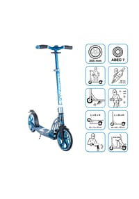 SIX DEGREES - Aluminium Scooter 205 mm blau - blau