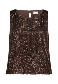 Vera Mont - Pailletten-Top im Glitzer-Look - Night Sky