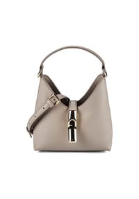 FURLA Goccia - Goccia Mini Bag Handtasche Leder 18 cm - cachemire gray