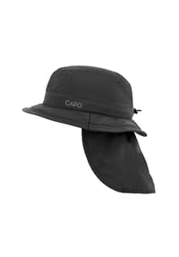 CAPO - Fischerhut, Nackenschutz abnehmbar, Reflexbügler, Futter, UV 50 - black