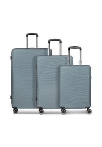 FRANKY Dallas 3.0 - Dallas 3.0 4 Rollen Kofferset 3-teilig mit Dehnfalte - black