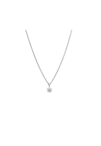 LYOMI - Anhänger mit Kette 585/- Gold 7 Diamant Lab Grown 0,13ct. - weiß