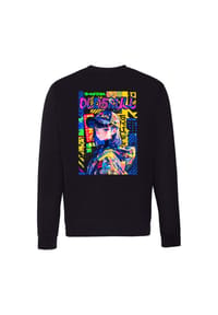 OLDSKULL - Sweatshirt ASIAN POP ART LOGO GRAPHIC mit coolem Backprint - Black