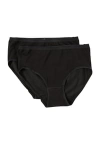 SYLVIA SPEIDEL. - Midi-Slip "Sanna", 2er-Pack, unifarben, für Damen - hellgrau meliert