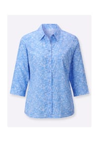 Witt - Hemdbluse - himmelblau-weiß-bedruckt