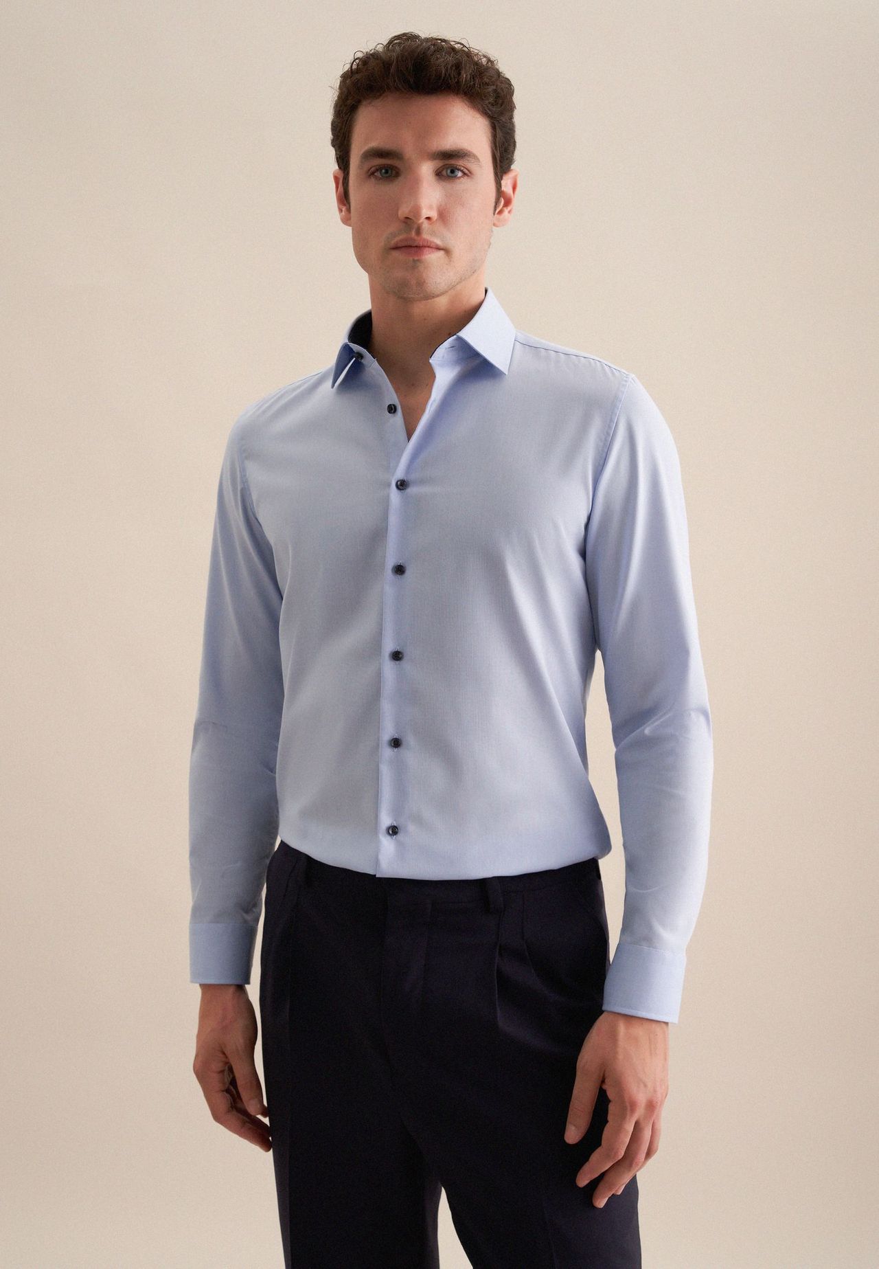 Seidensticker Business Hemd Schwarze Rose, Blau, 38