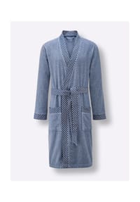 Witt - Bademantel - jeansblau-ecru-meliert