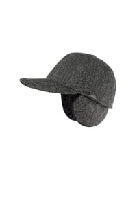 CAPO - Baseballcap, Fischgrat, Futter variable Ohrenklappen - anthracite