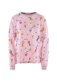 P.J.Salvage® - Pyjamaoberteil Woof for Love - rosa