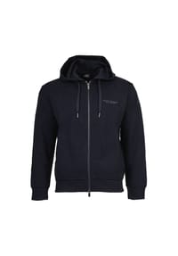 ARMANI EXCHANGE - Herren Jacke - Sweatjacke, Kapuze, Baumwolle, einfarbig - Marine