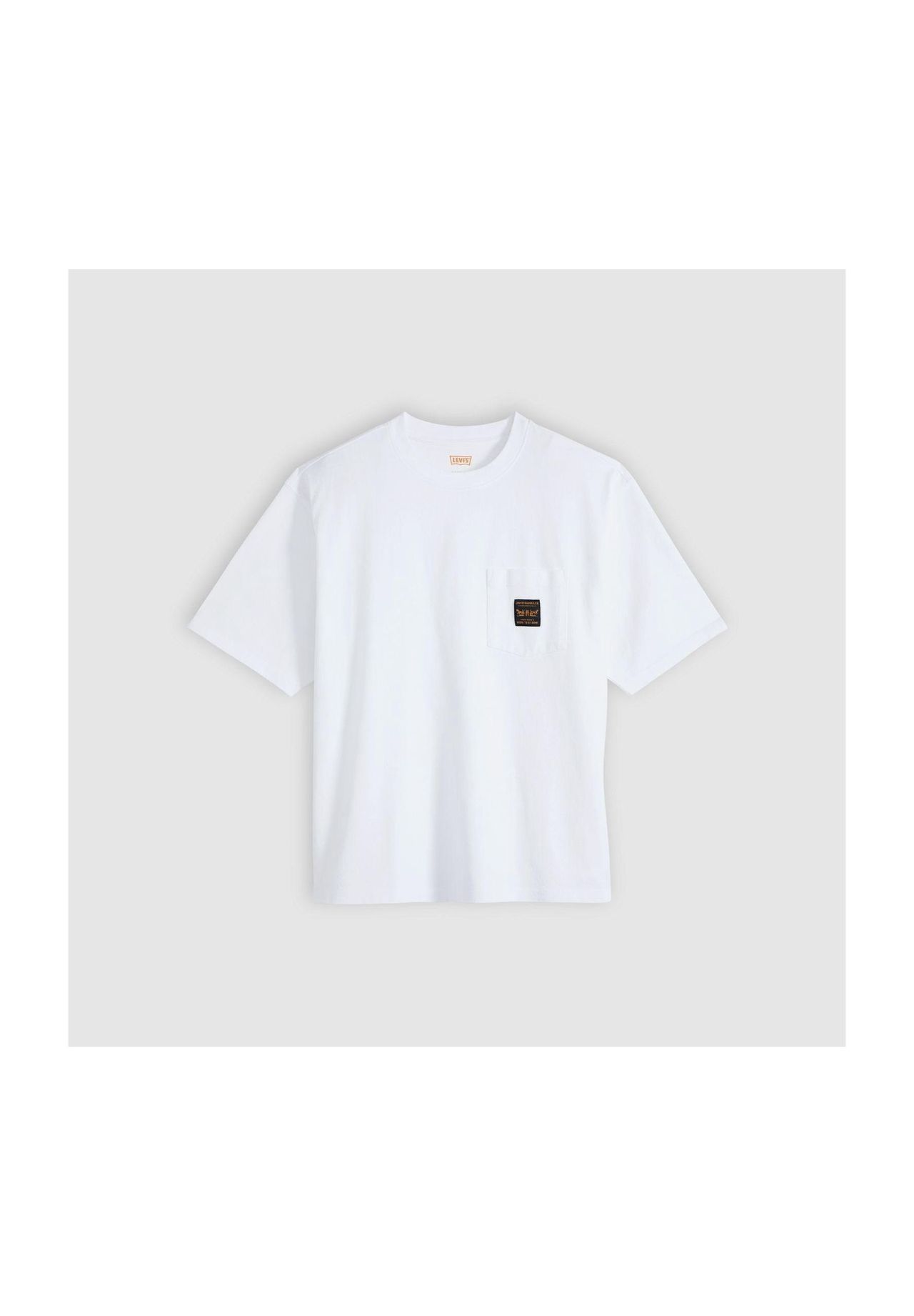 Levis Herren Hellweiß T-Shirt "Ss Workwear Pkt Tee" Mit Brusttasche erhältlich in Größe L/M/S/XL von Baur - Bild 4
