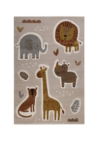 SMART KIDS - Kinderteppich Nala & Friends - Moderner Spielteppich mit Konturenschnitt - 